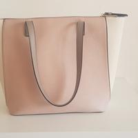 Borsa shopper Accessorize rosa-panna