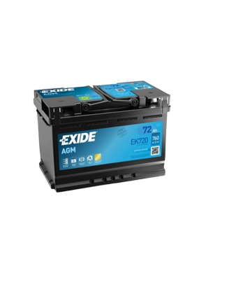BATTERIA PER AUTO EXIDE EK720 AGM 72 AH 760 EN