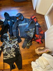 Attrezzatura completa sub/pesca sub