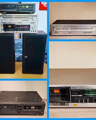 LOTTO HI-FI VINTAGE ANNI70/80.RCF, SCOTT, TEAC ECC