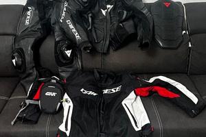 Dainese tuta divisibile in pelle tg 54/56