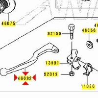 Leva frizione Kawasaki KLX 300 460921110