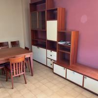 Composizione soggiorno Poliform in legno ciliegio