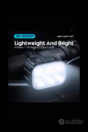 luce bicicletta anteriore a led 