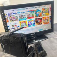 Nintendo Wii - console con giochi cavi e controlle