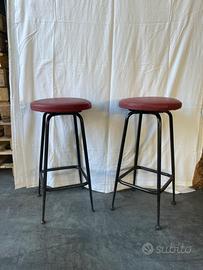 Coppia di sgabelli stile industrial anni ‘50