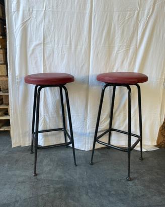 Coppia di sgabelli stile industrial anni ‘50