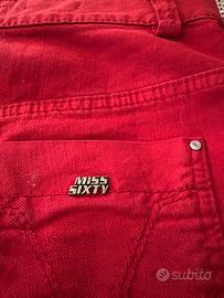 Minihonna Miss Sixty rossa tg xs