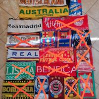 Foulard tifosi calcio Real Barca Benfica Borussia
