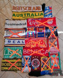 Foulard tifosi calcio Real Barca Benfica Borussia