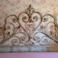 Testata in ferro battuto letto matrimoniale