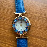 Orologio con cinturino azzurro