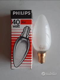 20pz Lampadine candela smerigliata 40w Philips