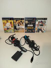 Singstar PS2 pacchetto completo
