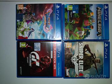 4 giochi per PS4 