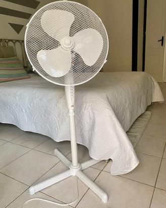 Ventilatore a piantana OK – bianco, regolabile