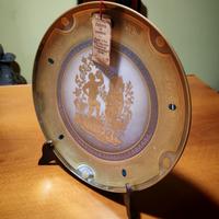 Piatto Morbelli Arte Autunno Porcellana /oro 24kt