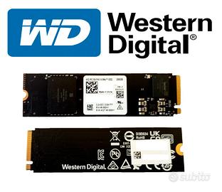 ssd nuovo WESTERN DIGITAL  256GB nvme velocissimo