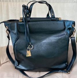 Tote bag nera ottonata Fiorella Rubino