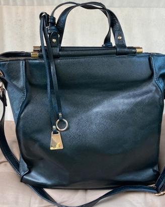 Tote bag nera ottonata Fiorella Rubino