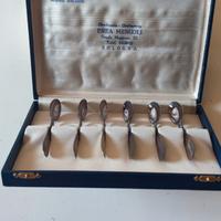 6 cucchiaini argento Copenhagen 