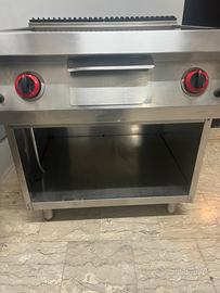 Fry top piastra professionale
