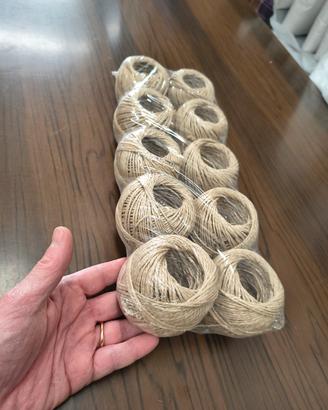 10 rotoli spago di canapa