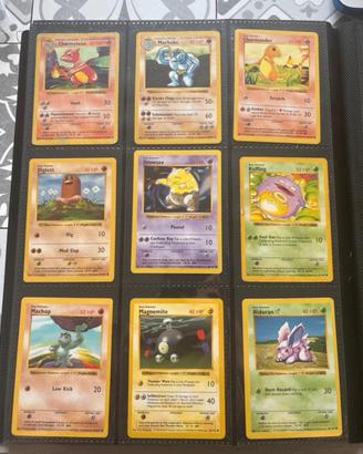 Lotto 27 shadowless base set pokemon, ENG