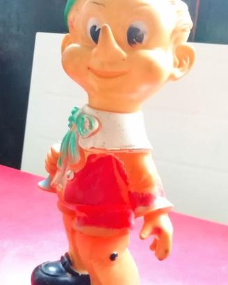 Giocattolo- pupazzo gomma vintage di Pinocchio