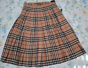 Burberry gonna kilt vintage usata