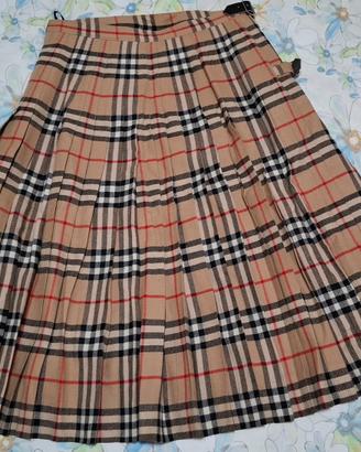 Burberry gonna kilt vintage usata