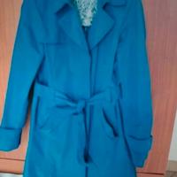 trench donna color blu