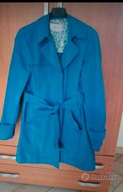 trench donna color blu