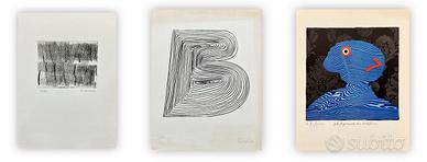 CAVALLI, BAJ, CEROLI 3 OPERE FIRMATE NUMERATE