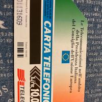 Scheda telefonica tiratura 150.000