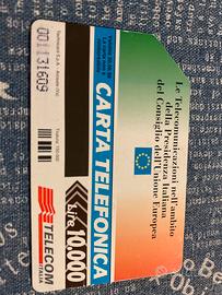 Scheda telefonica tiratura 150.000