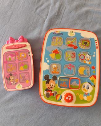 Tablet e telefonino bambini Clementoni Disney baby