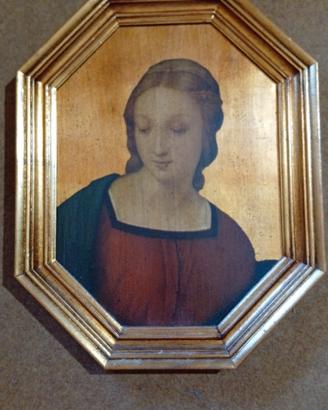 Quadro Vintage Madonna Cornice Dorata 49x39 cm