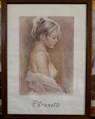 Quadro stampa ritratto femminile