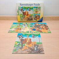 Puzzle Ravensburger Lilli e Il Vagabondo 3x49