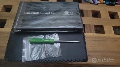 Box USB 2.0 per HDD 2.5" interfaccia IDE.