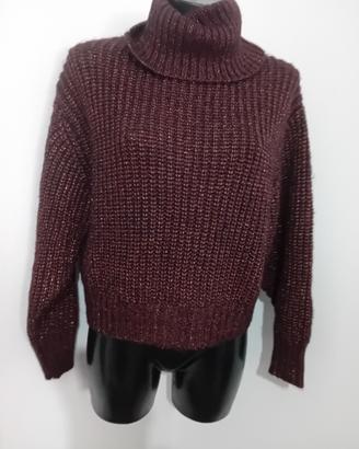 Mango MNG maglione corto glitterato nuovo