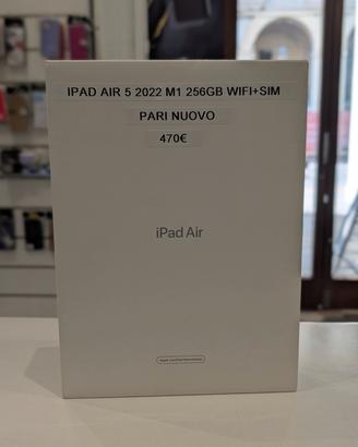 iPad air 5 2022 M1 256GB wifi+sim pari nuovo promo