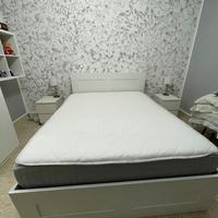 Struttura letto con materasso