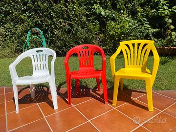 Sedie in plastica per bambini
