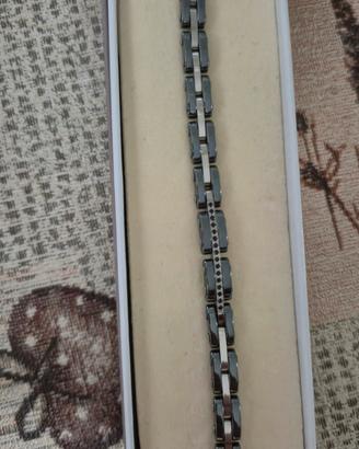 bracciale in ceramica e acciaio 