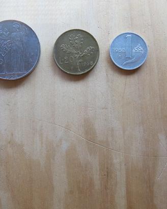 Serie di monete della lira del 1958 -