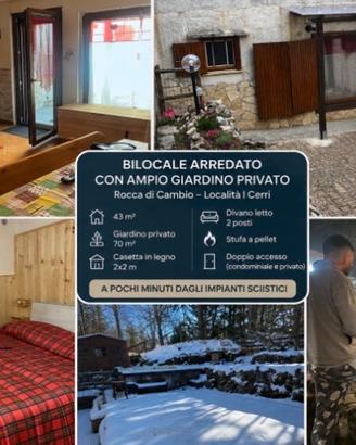 Bilocale con 70 m² di giardino privato - Arredato