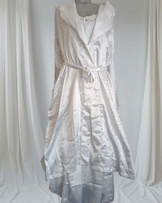 Completo Vestaglia+ Sottoveste Vintage raso lusso