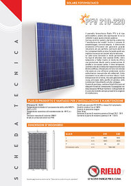 pannello fotovoltaico riello PFV 220